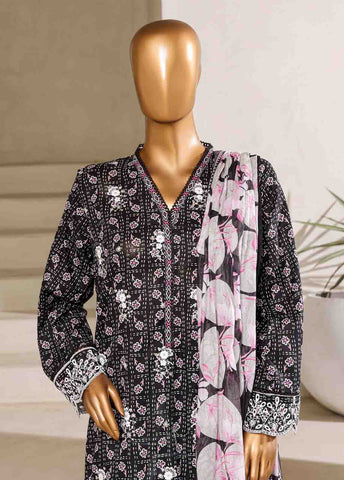 Bin Saeed Fabric - SM-095-EMB- 3 Piece Embroidered Stitched Suit