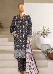 SM-095-EMB- 3 Piece Embroidered Stitched Suit