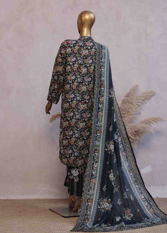 Bin Saeed Fabric - SM-095- 3 Piece Printed Stitched Suit