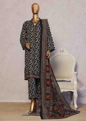 SM-084- 3 Piece Printed Stitched Suit