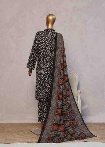 SM-084- 3 Piece Printed Stitched Suit