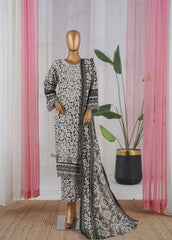 SM-097-EMBC-3 Piece Chikankari Stitched Suit