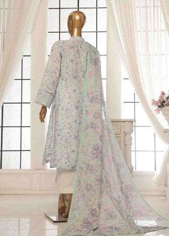 Bin Saeed Fabric - SM-097- 3 Piece Printed Stitched Suit