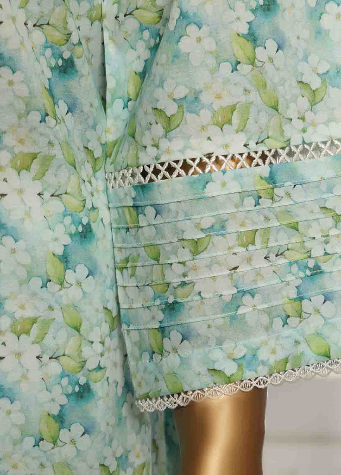 Bin Saeed Fabric - SM-099- 3 Piece Printed Stitched Suit