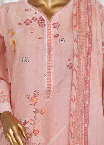 Bin Saeed Fabric - SM-10- 3 Piece Printed Stitched Suit