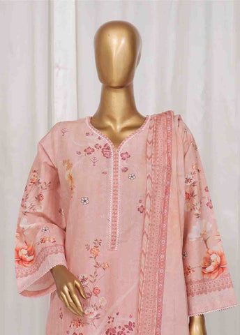 Bin Saeed Fabric - SM-10- 3 Piece Printed Stitched Suit