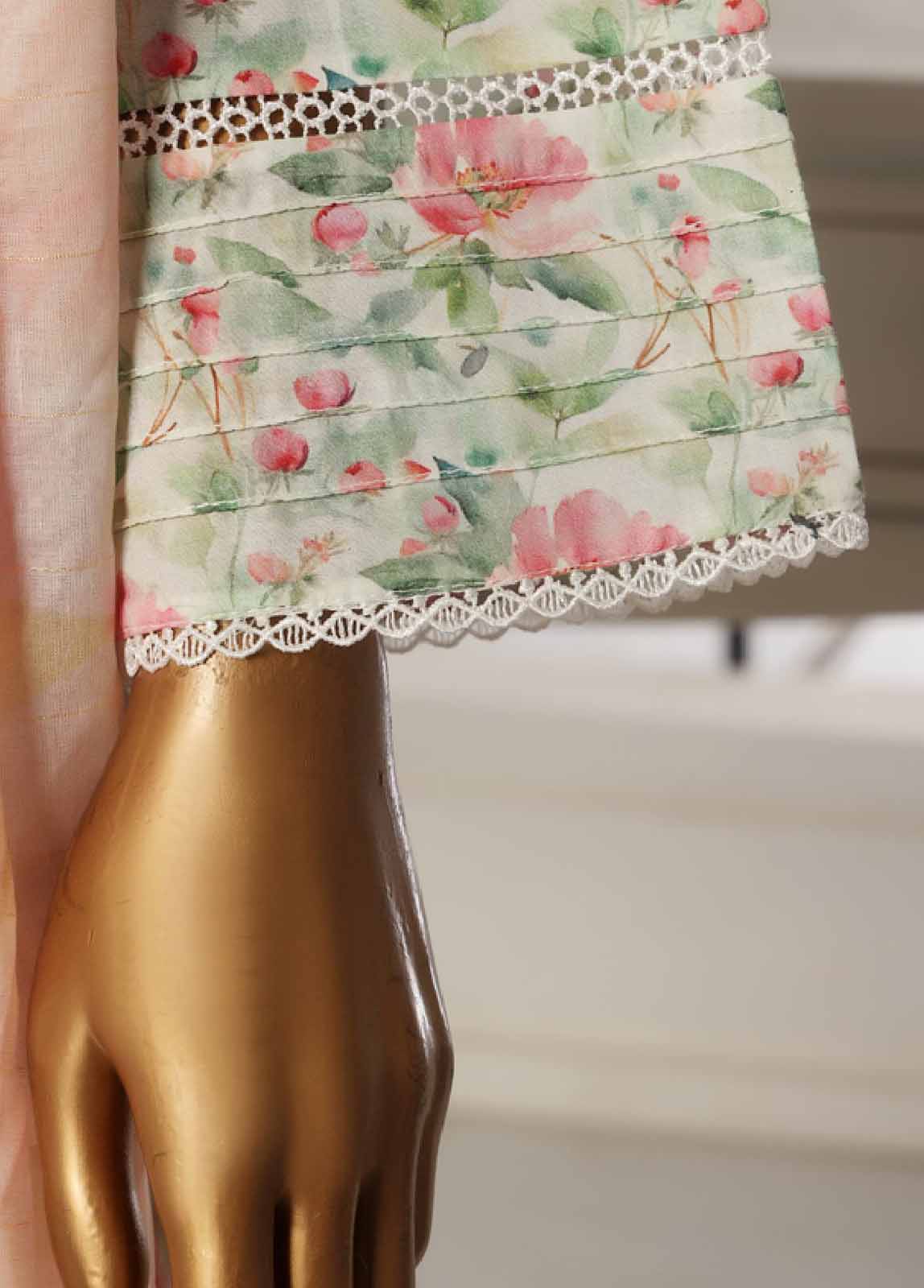 Bin Saeed Fabric - SM-100 - 3 Piece Printed Stitched Suit