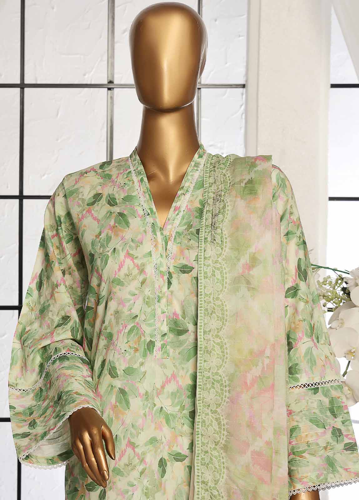 SM-103 - 3 Piece Printed Stitched Suit