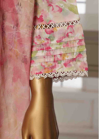 Bin Saeed Fabric - SM-104- 3 Piece Printed Stitched Suit