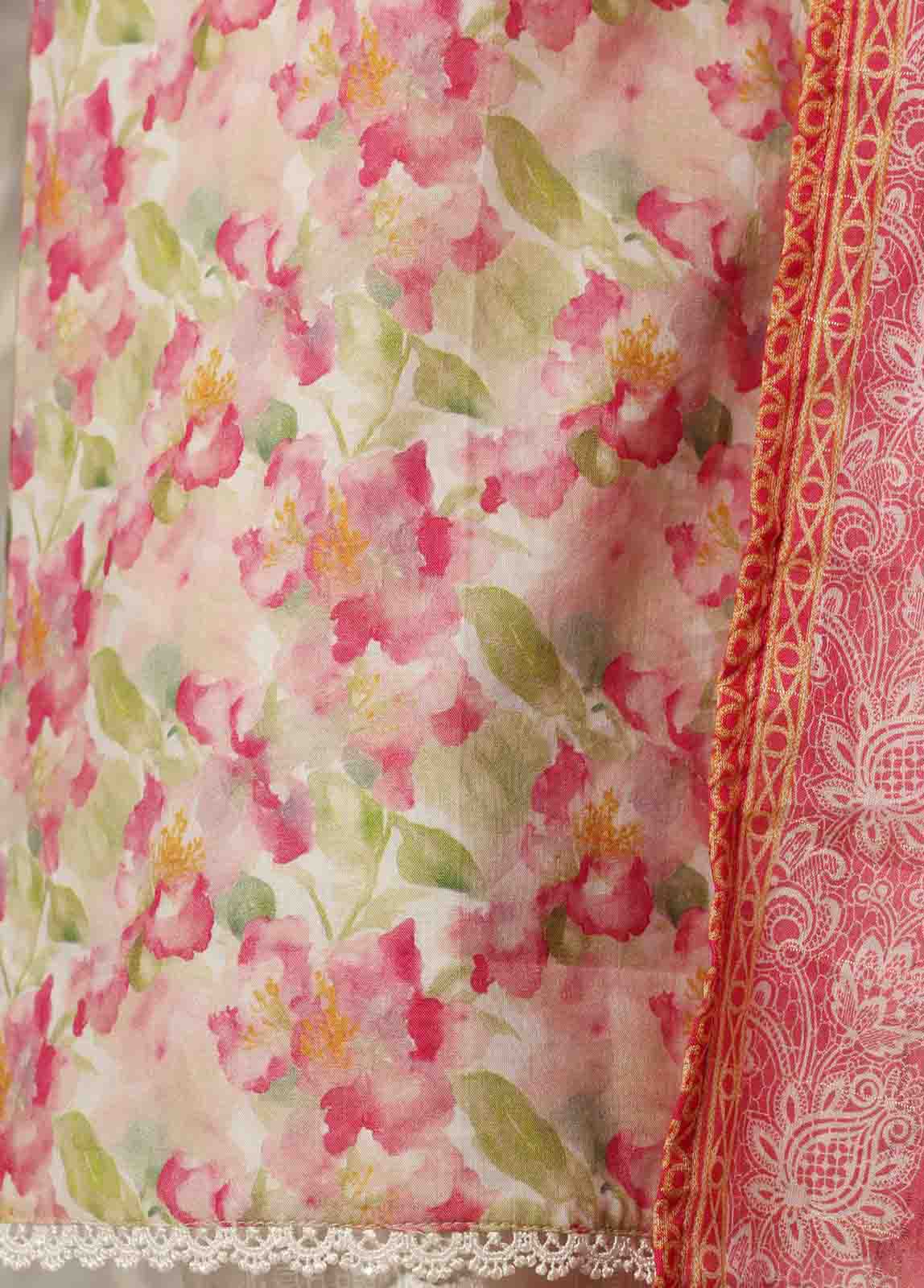 Bin Saeed Fabric - SM-104- 3 Piece Printed Stitched Suit