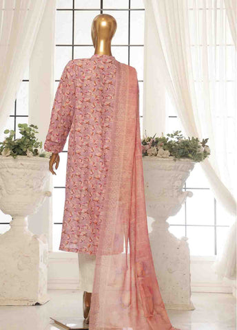 Bin Saeed Fabric - SM-105- 3 Piece Printed Stitched Suit