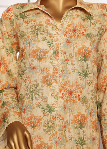 Bin Saeed Fabric - SM-106- 3 Piece Printed Stitched Suit