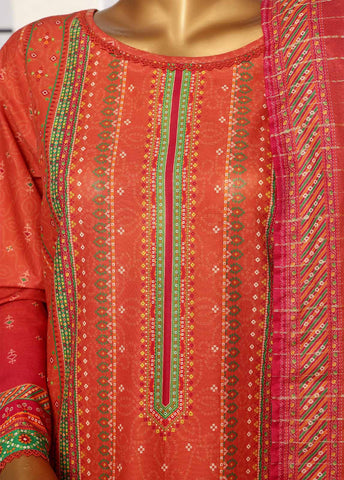 Bin Saeed Fabric - SM-109- 3 Piece Printed Stitched Suit