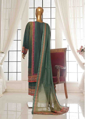 Bin Saeed Fabric - SM-111- 3 Piece Printed Stitched Suit