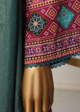 Bin Saeed Fabric - SM-112- 3 Piece Printed Stitched Suit