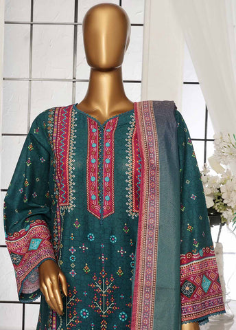 Bin Saeed Fabric - SM-112- 3 Piece Printed Stitched Suit