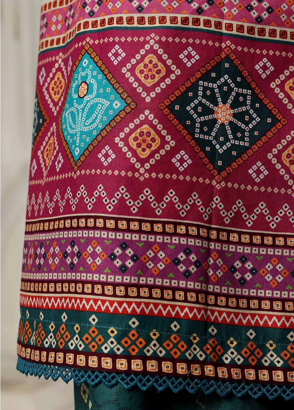 Bin Saeed Fabric - SM-112- 3 Piece Printed Stitched Suit