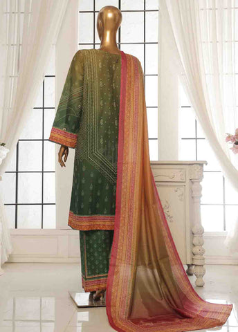 Bin Saeed Fabric - SM-115- 3 Piece Printed Stitched Suit