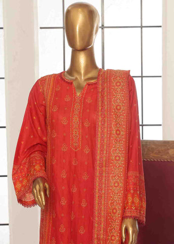 Bin Saeed Fabric - SM-118-3 Piece Printed Stitched Suit