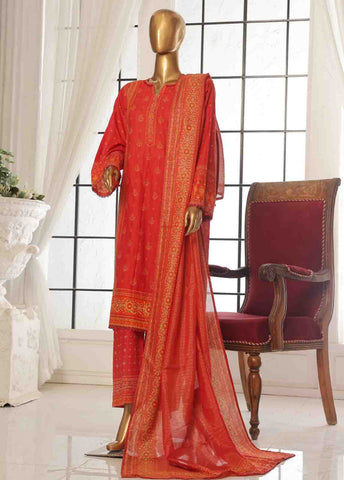 Bin Saeed Fabric - SM-118-3 Piece Printed Stitched Suit
