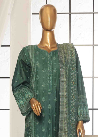 Bin Saeed Fabric - SM-119- 3 Piece Printed Stitched Suit