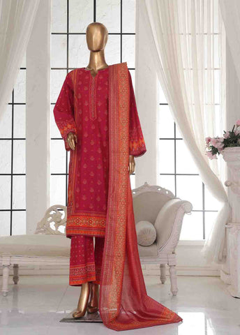 Bin Saeed Fabric - SM-120- 3 Piece Printed Stitched Suit