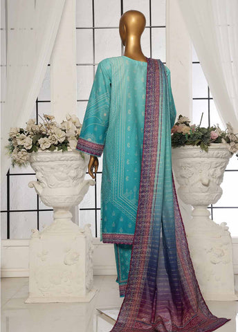 Bin Saeed Fabric - SM-122- 3 Piece Printed Stitched Suit