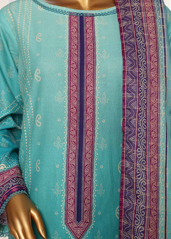 Bin Saeed Fabric - SM-122- 3 Piece Printed Stitched Suit