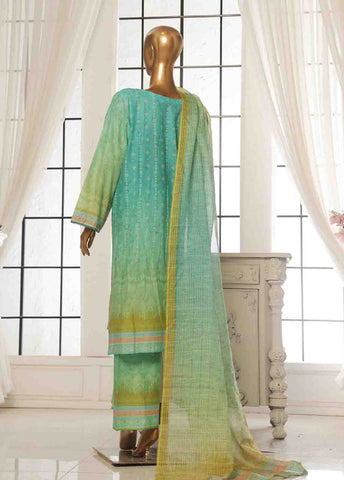 Bin Saeed Fabric - SM-125- 3 Piece Printed Stitched Suit