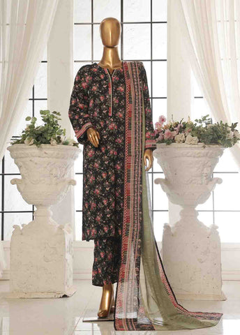 Bin Saeed Fabric - SM-130- 3 Piece Printed Stitched Suit