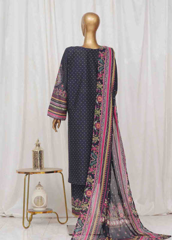 Bin Saeed Fabric - SM-31- 3 Piece Printed Stitched Suit