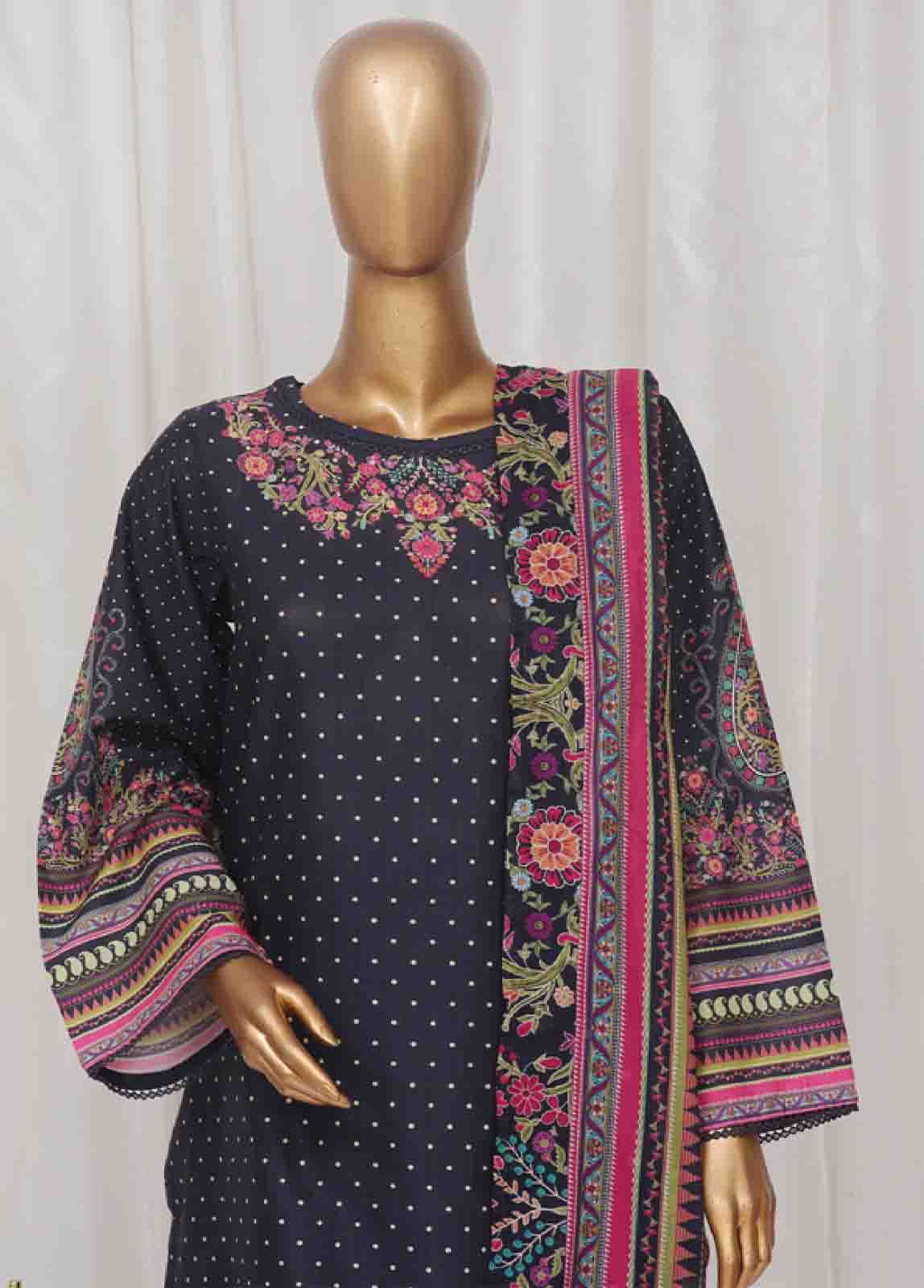 Bin Saeed Fabric - SM-31- 3 Piece Printed Stitched Suit