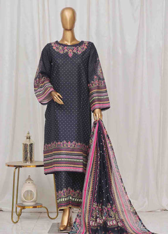 Bin Saeed Fabric - SM-31- 3 Piece Printed Stitched Suit