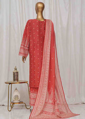 SM-32- 3 Piece Printed Stitched Suit