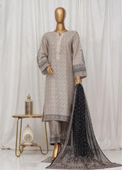 SM-33- 3 Piece Printed Stitched Suit