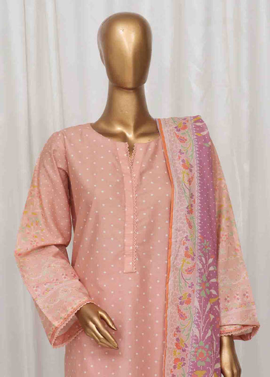 SM-34- 3 Piece Printed Stitched Suit