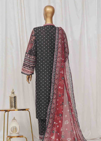 Bin Saeed Fabric - SM-36- 3 Piece Printed Stitched Suit