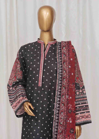 Bin Saeed Fabric - SM-36- 3 Piece Printed Stitched Suit