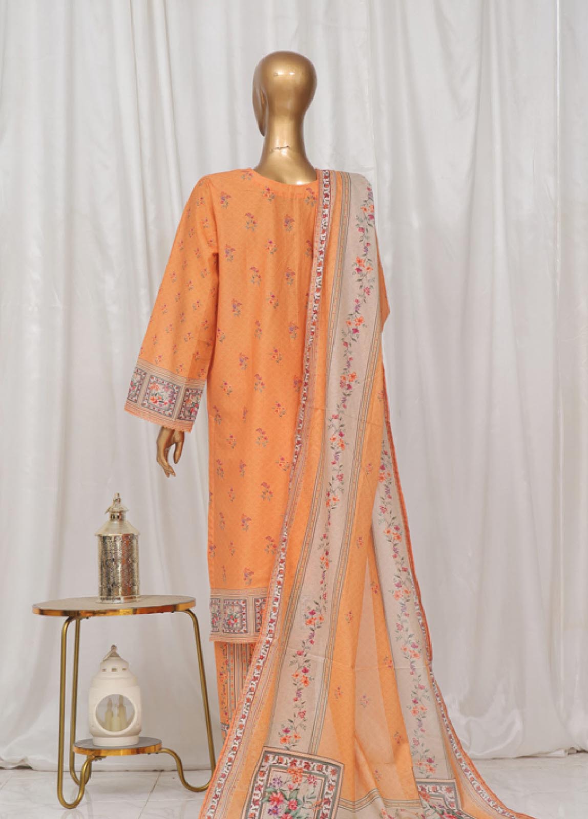 Bin Saeed Fabric - SM-40- 3 Piece Printed Stitched Suit