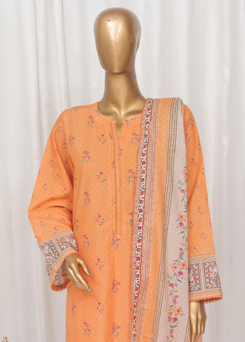 Bin Saeed Fabric - SM-40- 3 Piece Printed Stitched Suit