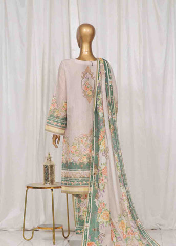 Bin Saeed Fabric - SM-43- 3 Piece Printed Stitched Suit