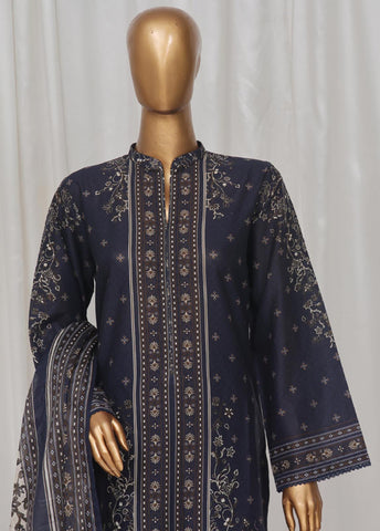 Bin Saeed Fabric - SM-47- 3 Piece Printed Stitched Suit