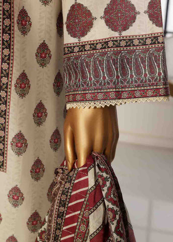 Bin Saeed Fabric - SM-52- 3 Piece Printed Stitched Suit