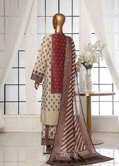 SM-52- 3 Piece Printed Stitched Suit