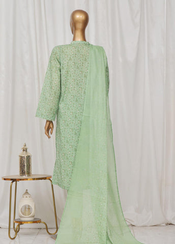 Bin Saeed Fabric - SM-53- 3 Piece Printed Stitched Suit