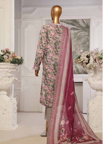Bin Saeed Fabric - SM-59- 3 Piece Printed Stitched Suit