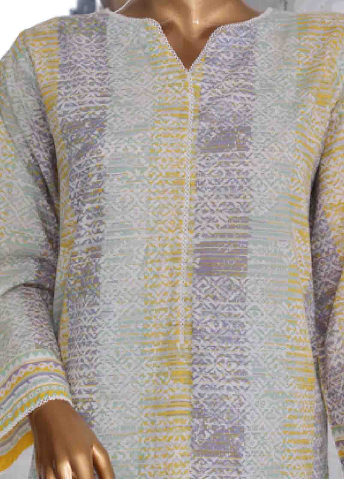 Bin Saeed Fabric - SM-604- 3 Piece Printed Stitched Suit