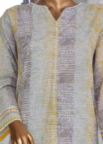 Bin Saeed Fabric - SM-604- 3 Piece Printed Stitched Suit