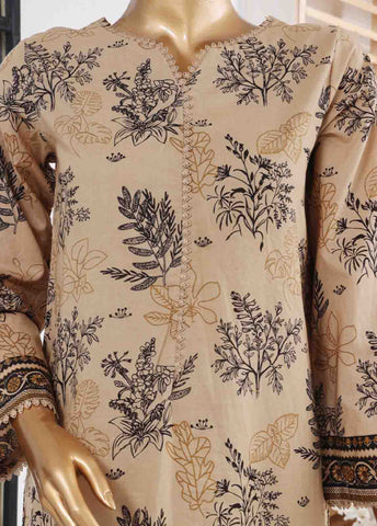 Bin Saeed Fabric - SM-607- 3 Piece Printed Stitched Suit