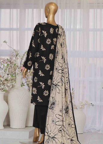 Bin Saeed Fabric - SM-608- 3 Piece Printed Stitched Suit